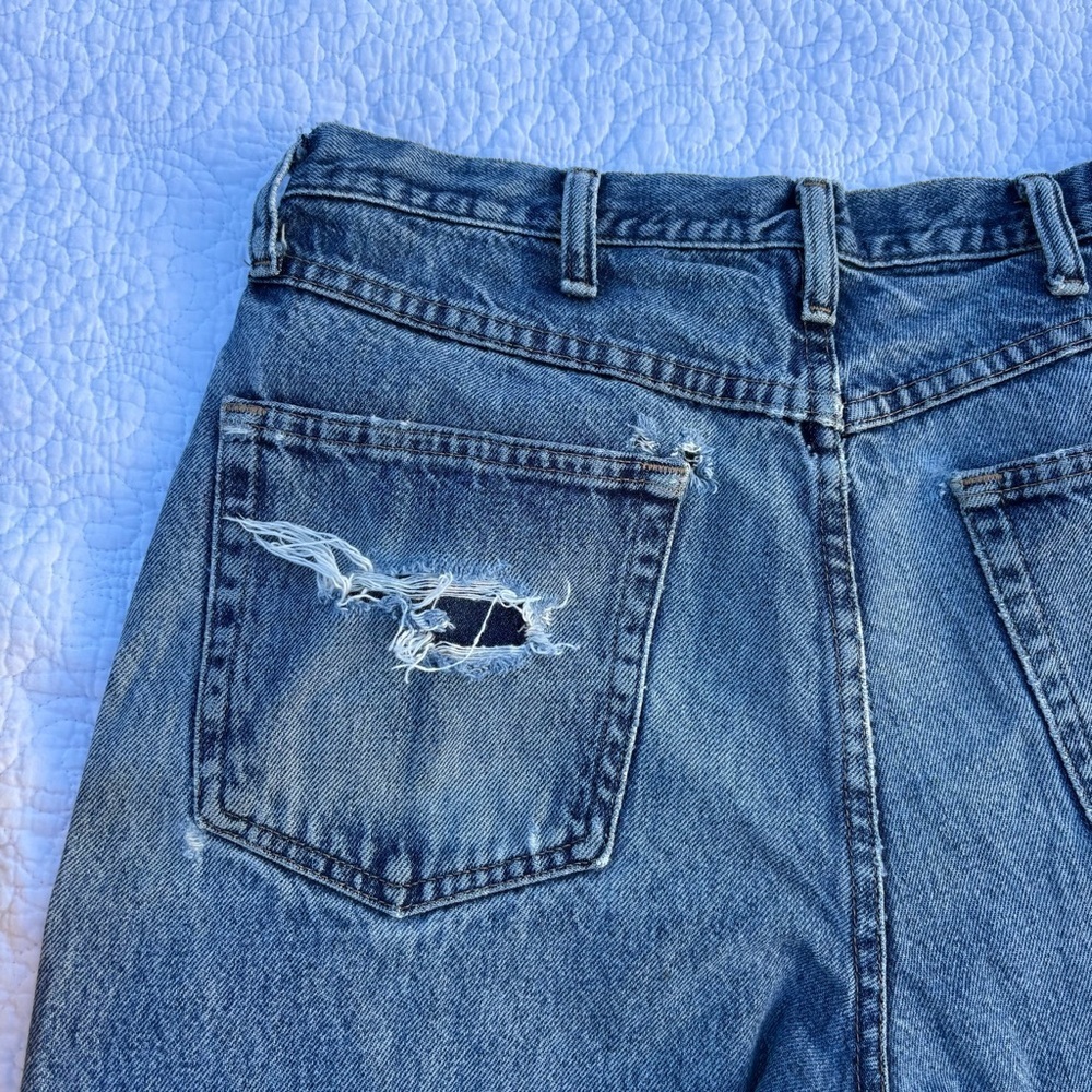 Vintage Distressed Wrangler Jeans | Tagged Men’s 34x32 | Fits Women’s 10/12 - Picture 3 of 16